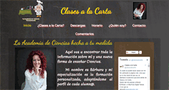 Desktop Screenshot of clasesalacarta.com