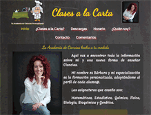 Tablet Screenshot of clasesalacarta.com